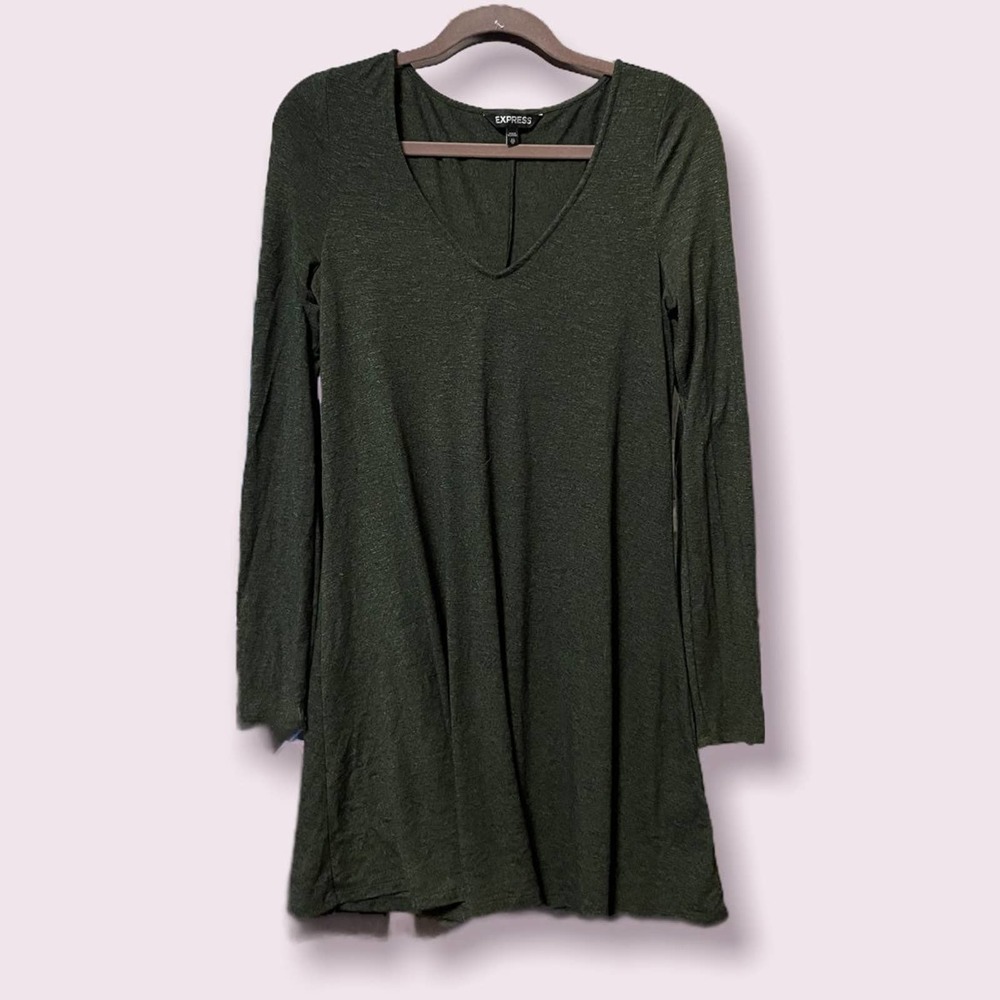 Dark Olive Express Longsleeve Dress XS